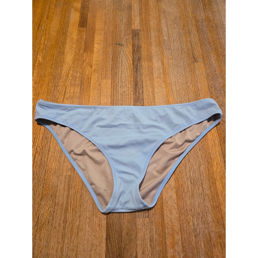 Shade‎ & Shore Women Large Light Sky Blue Low Rise Cheeky Swim Bikini Bottom